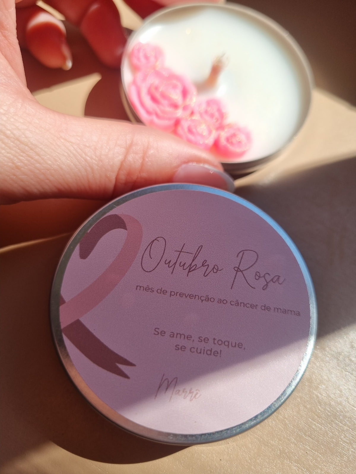 Caixa Personalizada com 4 Mini Velas | Marrê