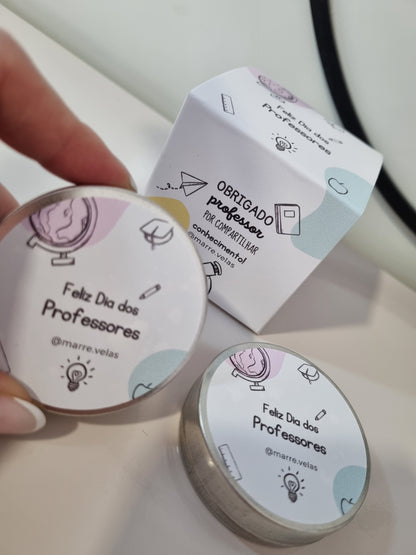 Caixa Personalizada com 4 Mini Velas | Marrê