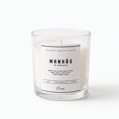 Vela Manhãs de Primavera 180g - Chá branco  | Marrê