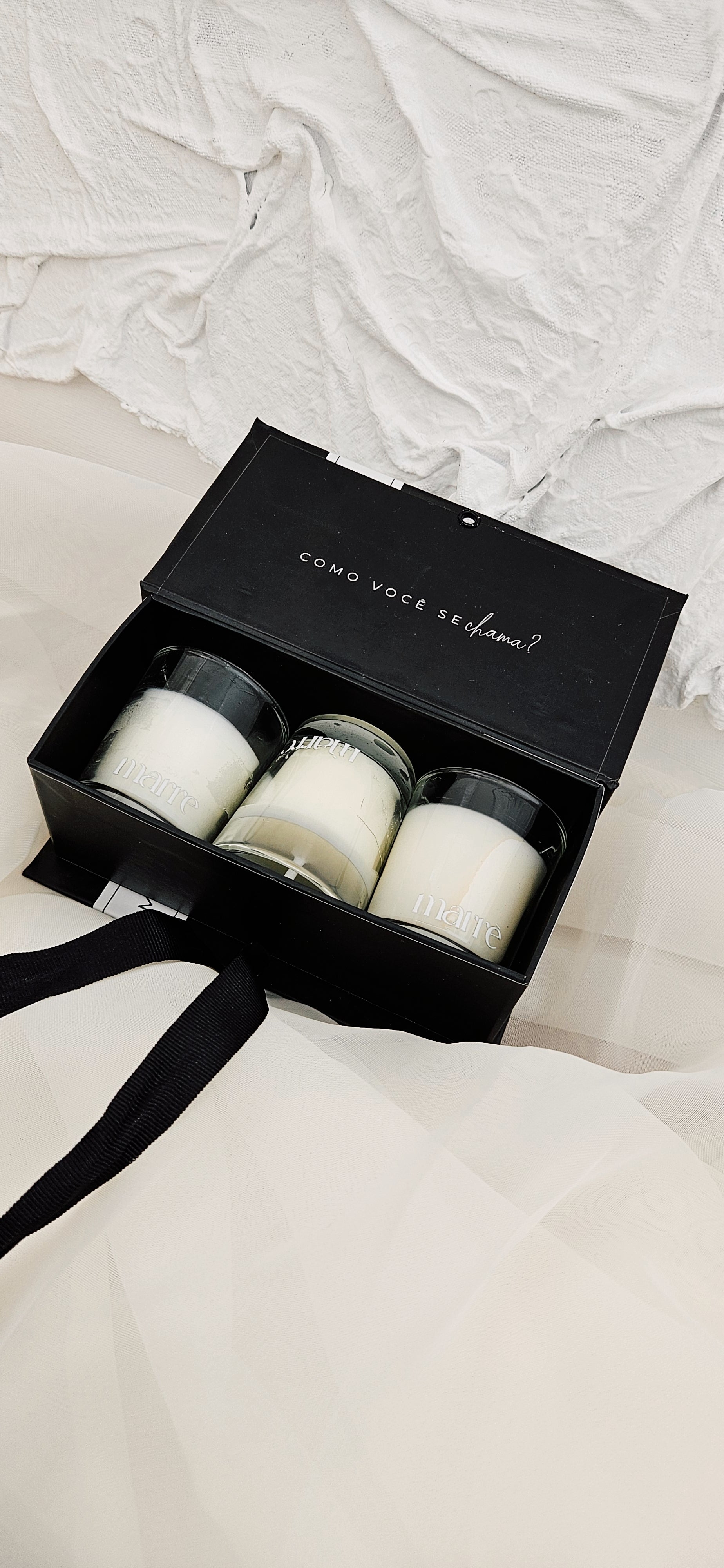Trio Mini Velas Premium — Kit Presente