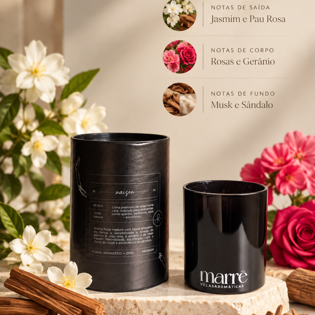 Vela Aromática Maison 250g - Bamboo MM  | Marrê