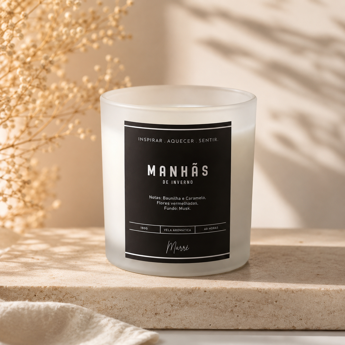 Vela Manhãs de Inverno 180g | Marrê