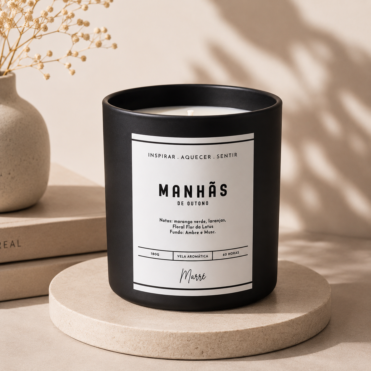 Vela Manhãs de Outono 180g | Marrê