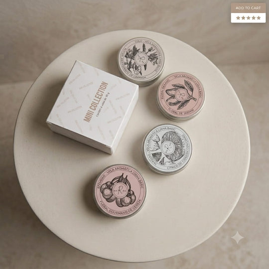 Pocket Linha Basic Mini Coleção 4 Velas | Marrê